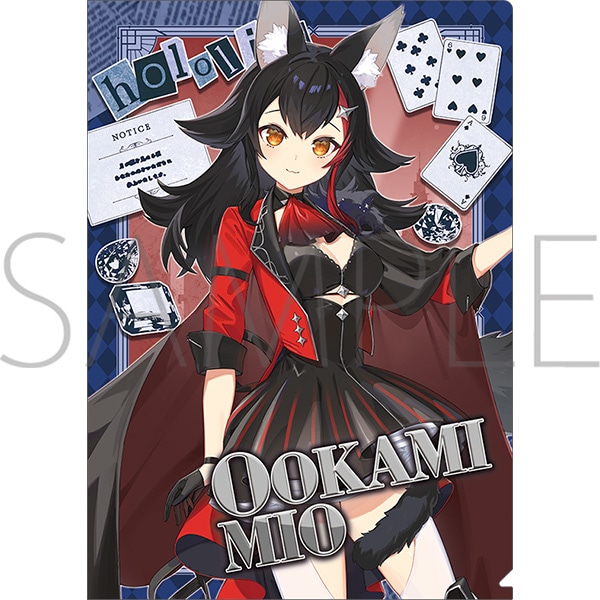 [Pre-order] hololive - Detective and Phantom Thief, Mystery Hidden in the Museum - Clear File Ookami Mio